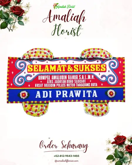 Papan Bunga Ucapan Selamat Babat